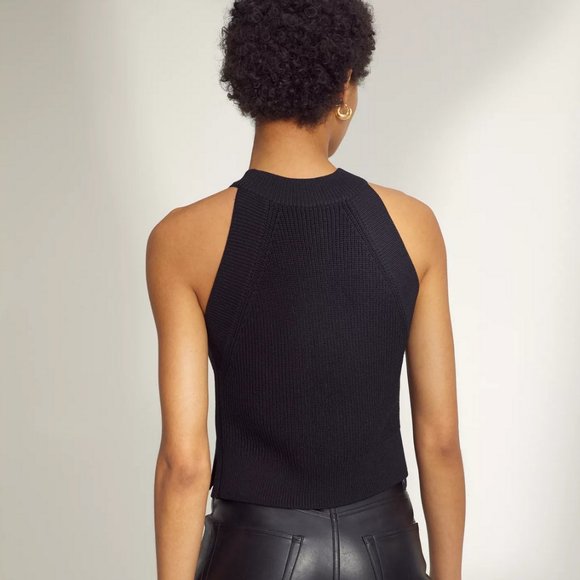 Aritzia Wilfred Knit Halter Tank in White sz 2XS - Picture 6 of 9